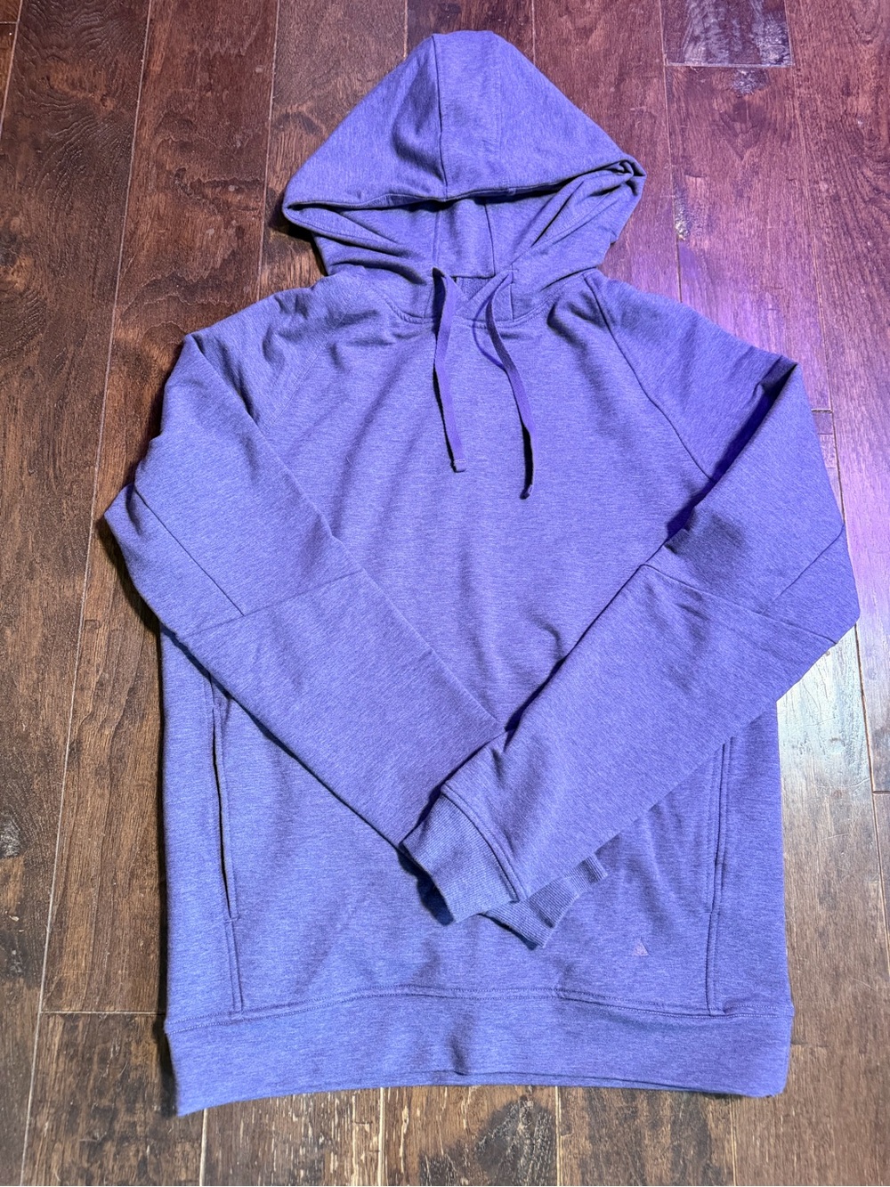 Women's Purple Hooded Pullover Sweatshirt